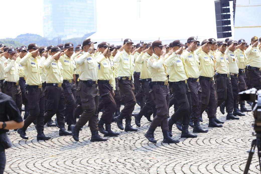 Makna di Balik Kehadiran Banser Hingga Satpam di Defile HUT ke-79 Bhayangkara