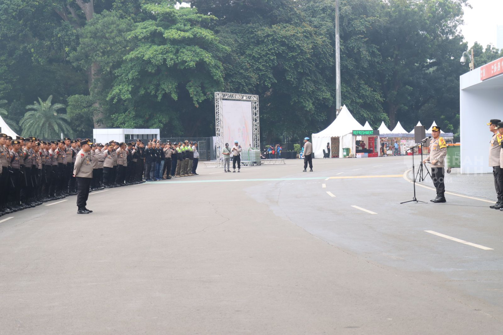 2.086 Aparat Kawal Laga Indonesia Vs Irak Tanpa Dibekali Senjata