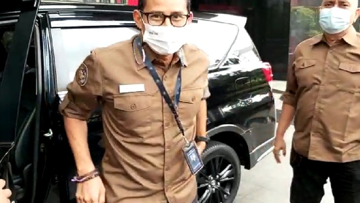 Menparekraf Sandiaga Uno beserta jajaran mendatangi KPK dalam rangka  kerja sama pencegahan korupsi. (Foto: MP/Istimewa)