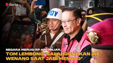 Negara Merugi Rp 400 Miliar, Tom Lembong 
