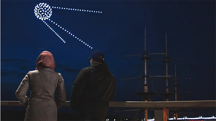 Drone Light Show, Pertunjukan Kembang Api Menggunakan Drone