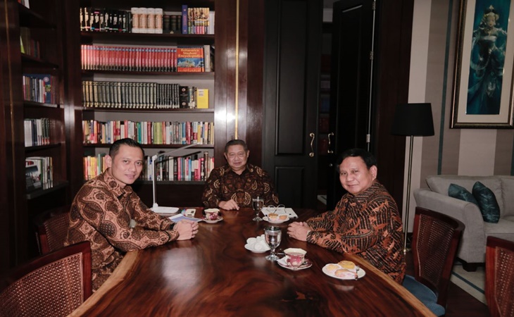 SBY bersama Prabowo dan AHY