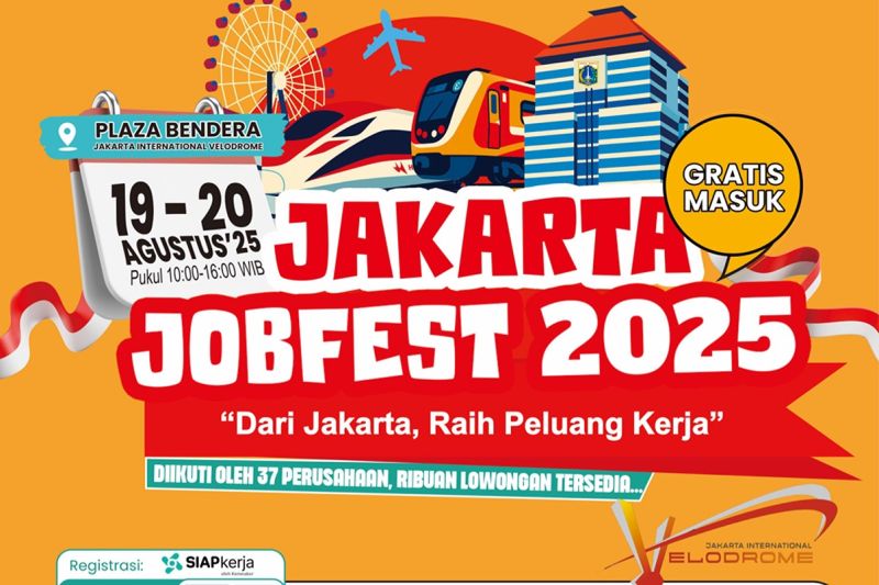 Pemprov Jakarta Gelar Festival Lowongan Kerja Jakarta 19 - 20 Agustus 2025, Ada 40 Perusahaan Buka Lowongan   