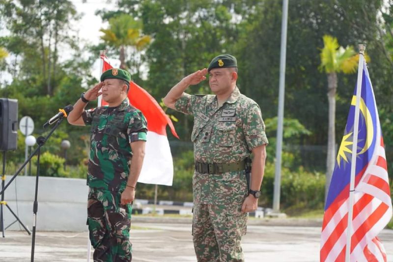 Tentara 2 Negara Cek Akurasi Patok Batas RI-Malaysia di Timur Kalbar
