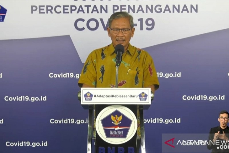 Juru Bicara Pemerintah untuk Penanganan COVID-19 Achmad Yurianto. (FOTO ANTARA/Muhammad Zulfikar)