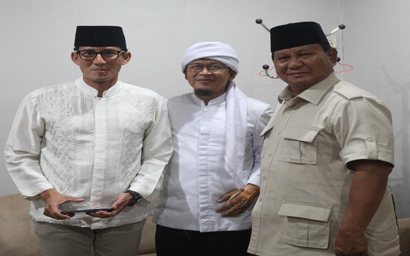 Prabowo Sampaikan Duka Kepada Aa Gym