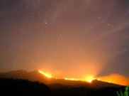 Areal Hutan Gunung Rinjani Terbakar
