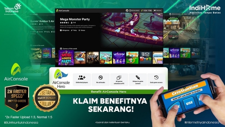 Bekerjasama dengan Melon Indonesia, AirConsole Resmi Masuk Pasar Lokal