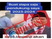 [HOAKS atau FAKTA] Prabowo Janjikan Rp 150 Juta Bagi yang Mendukungnya di Pemilu 2024