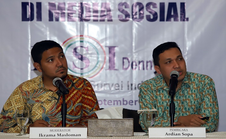 Pemaparan hasil survei LSI Denny JA di Jakarta