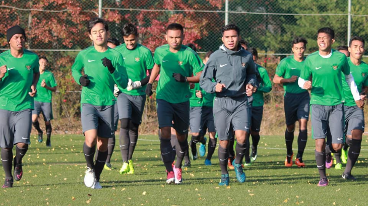 Timnas Indonesia U-19 Disambut Suhu Dingin Korsel