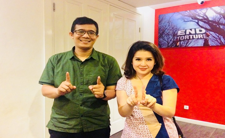 Andi Anggana bersama Ketua Umum PSI Grace Natalie
