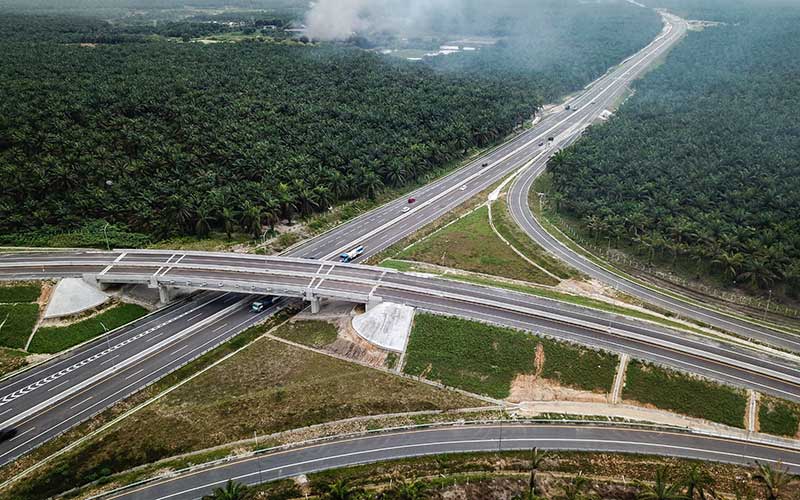 [HOAKS atau FAKTA]: Jalan Tol di Sumatra Membelah Kebun Kurma