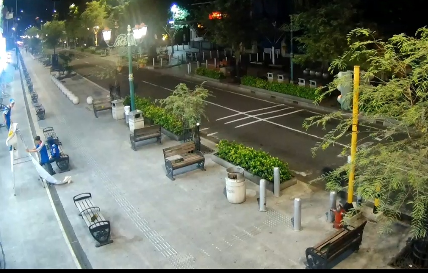  Suasana Malioboro saat PPKM Darurat diterapkan.(Foto: tangkapan layar)