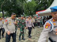 Kapolri dan Panglima TNI Cek Kesiapan Pasukan Mengantisipasi Gangguan Kamtibnas