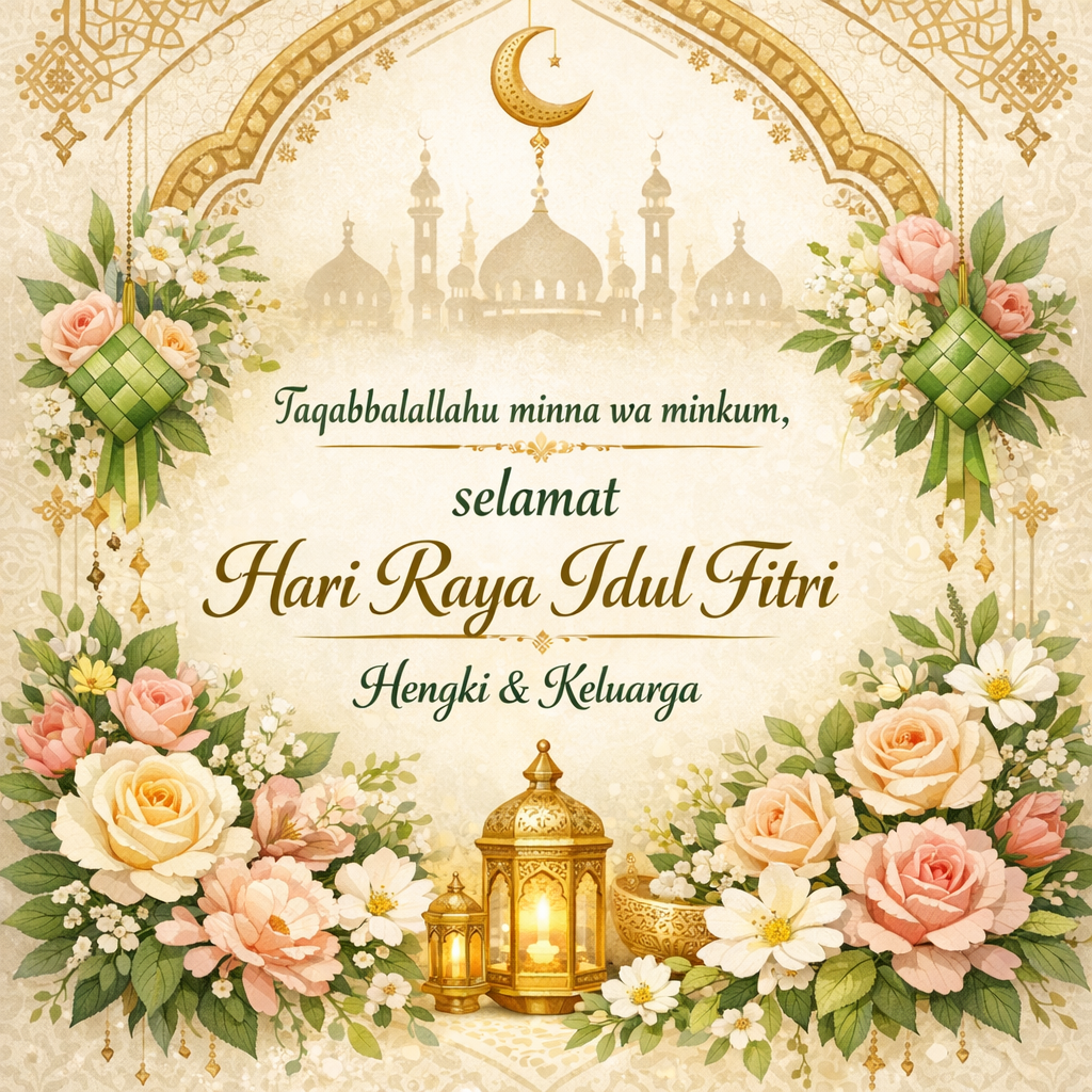 25 Ucapan Idul Fitri 2026 yang Menyentuh Hati dan 25 Prompt AI untuk Desain Kartu Lebaran