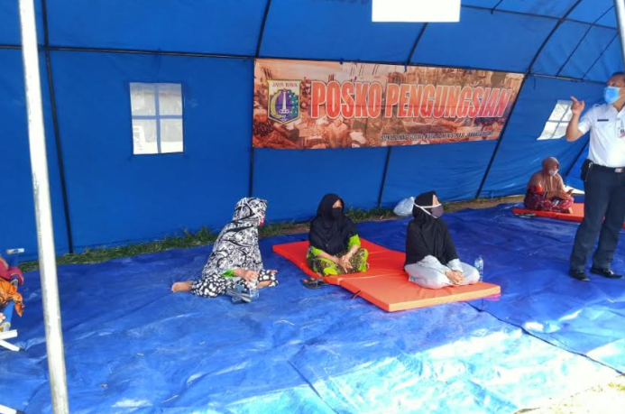 Pemerintah Kota (Pemkot) Jakarta Pusat menggelar simulasi Kampung Tangguh Bencana (Ist)