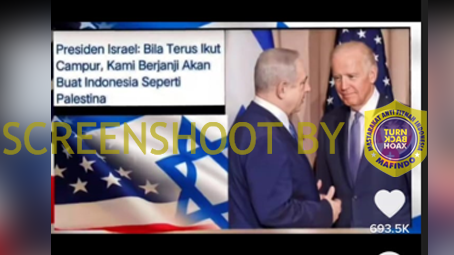 [HOAKS Atau FAKTA]: Israel Ancam Indonesia