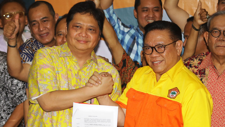 Airlangga Hartarto dan Agung Laksono
