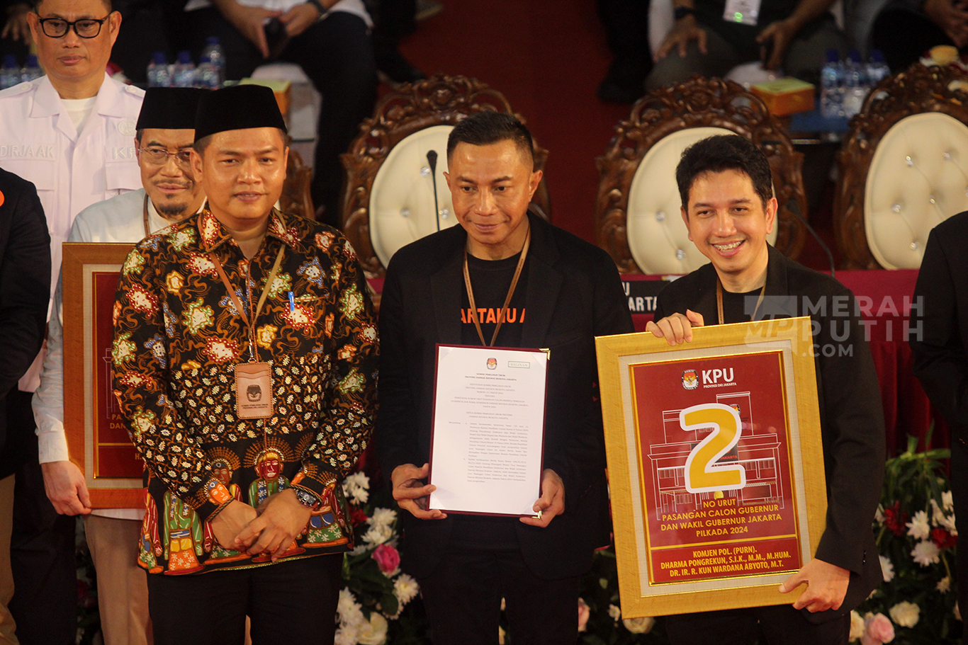 Pilkada DKI Jakarta 2024: Pasangan Dharma Pongrekun-Kun Wardana No Urut 2