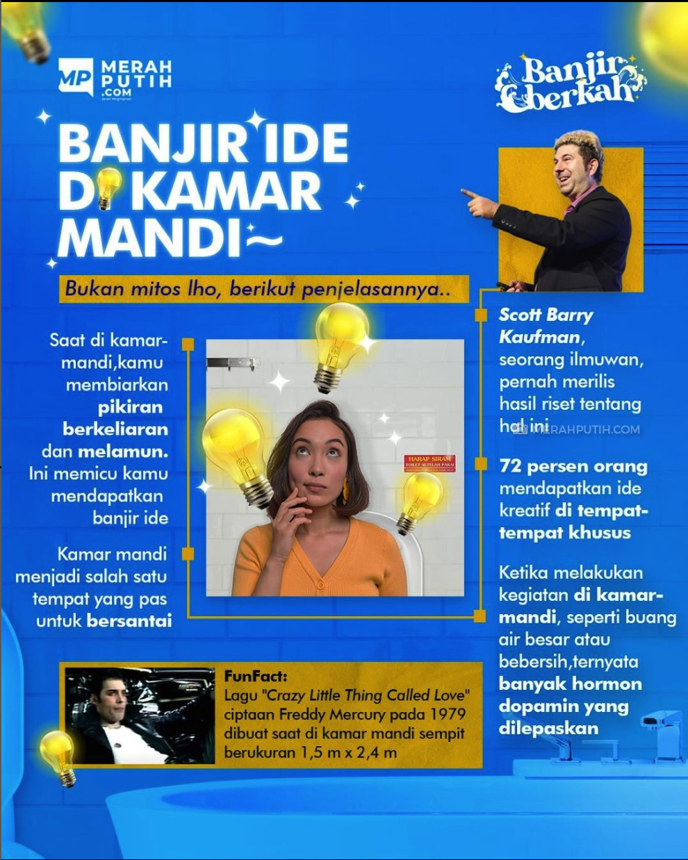 Banjir Ide di Kamar Mandi