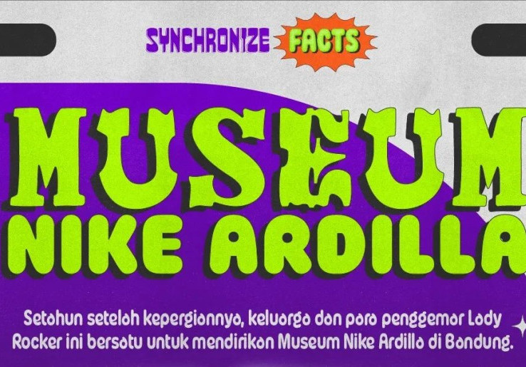Pertama Kalinya, Museum Nike Ardilla Hadir di Synchronize Fest 2024