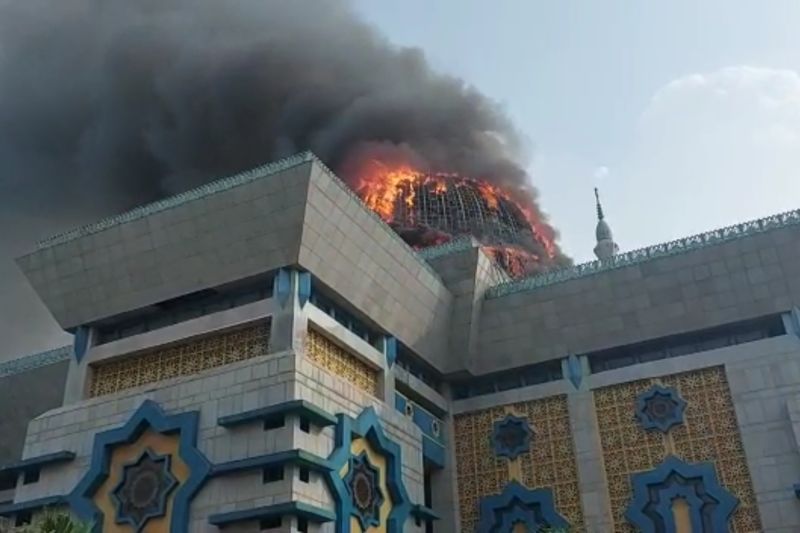 Jakarta Islamic Centre Kebakaran, Polisi Periksa 4 Pekerja Renovasi Kubah Masjid