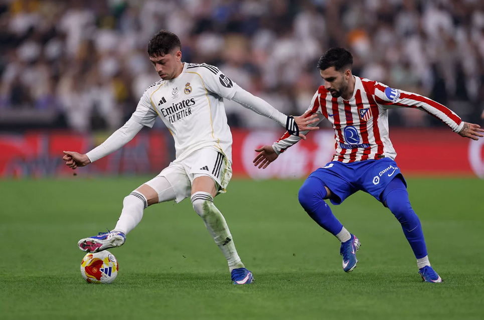 Federico Valverde cetak gol indah ke gawang Atletico Madrid