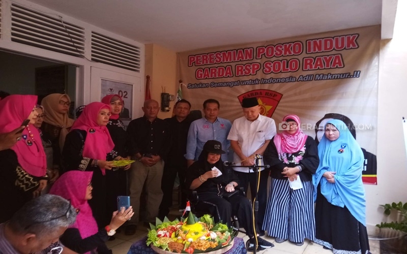  Rachmawati Menangis Saat Resmikan Posko, Targetkan Suara Prabowo Naik di Jateng