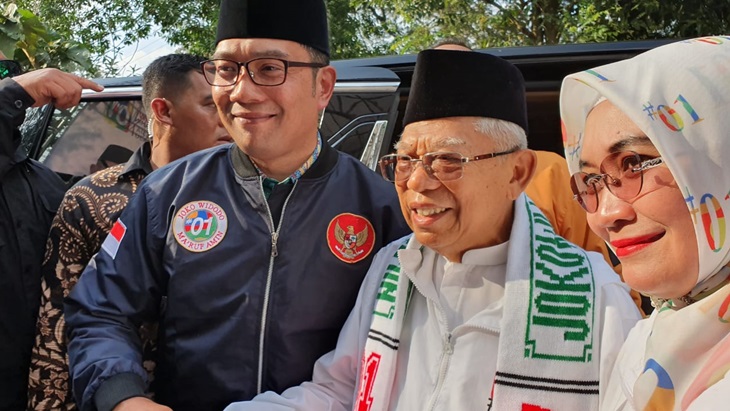 Didampingi Emil, KH Ma'ruf Amin Janjikan Sekolah Gratis Sampai Kuliah