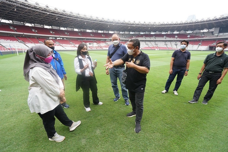 Wakil Walikota Bandung Yana di GBK. (Foto: Humas Kota Bandung)