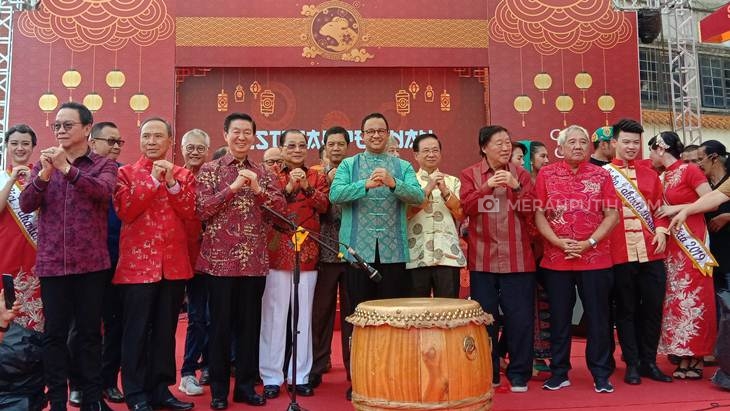 Anies Hadiri Acara Cap Go Meh 2571 di Glodok