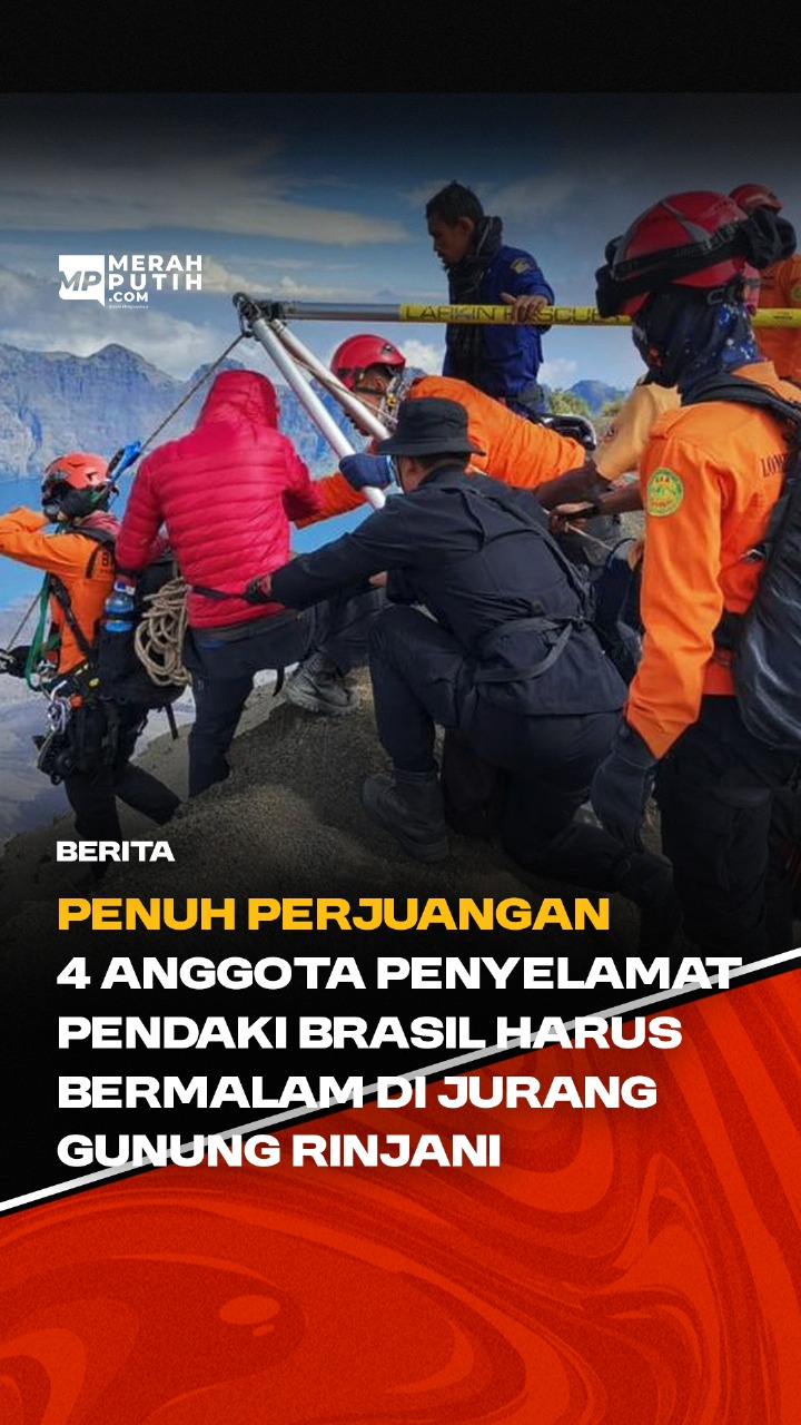 Kisah Haru dan Perjuangan Tim Penyelamat Pendaki Brasil yang Harus Menginap di Jurang Gunung Rinjani