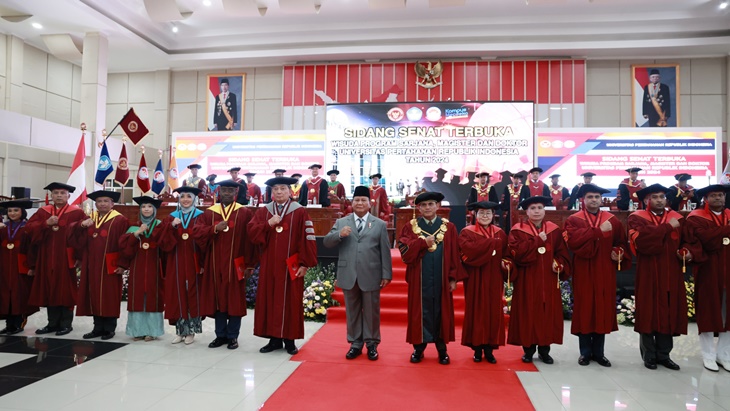 Prabowo Sebut Syarat Masuk Unhan Sejajar dengan Kampus Harvard