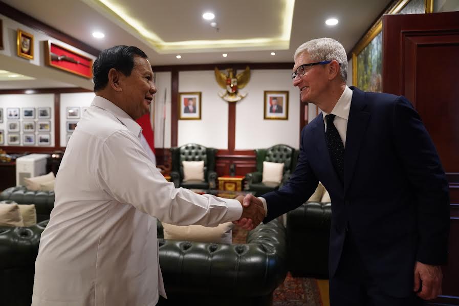 Prabowo ke Bos Apple: Anda Seorang Vegetarian atau Vegan?