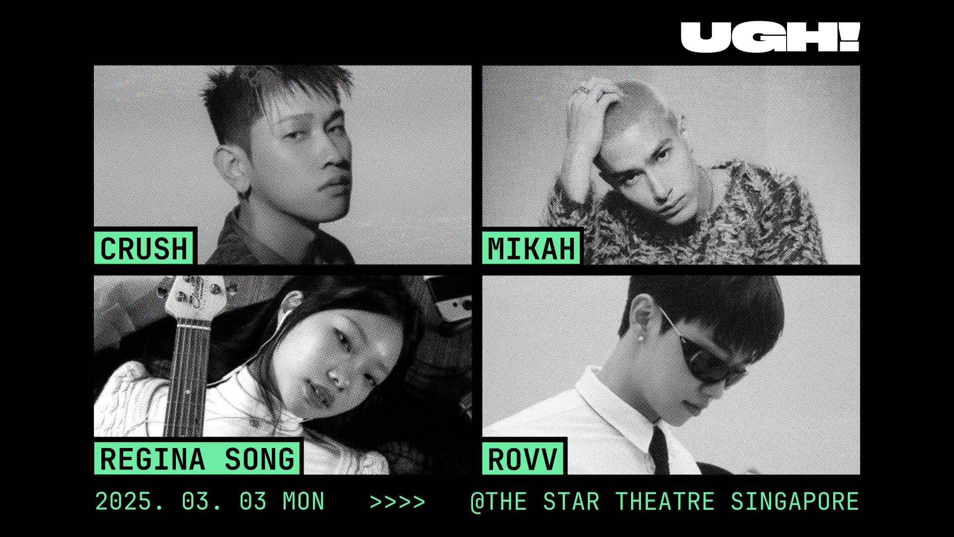 UGH! Festival Singapore Hadirkan Regina Song, mikah, hingga Crush