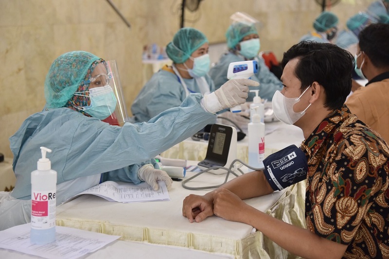 Vaksinasi COVID-19 di Kota Yogyakarta. (Foto: Humas Pemkot Yogyakarta)