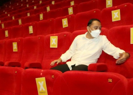 Sidak ke Bioskop Tunjungan Plaza, Walkot Surabaya Imbau Penonton Patuhi Prokes