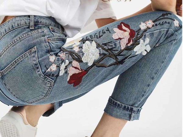 Embroidered jeans
