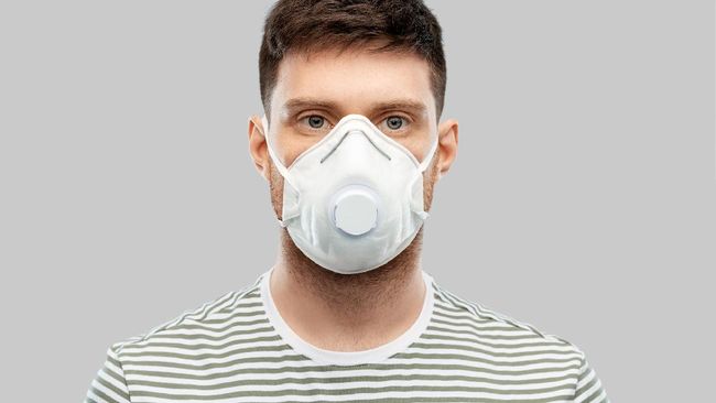 Hindari penggunaan masker katup. (Foto CNN)