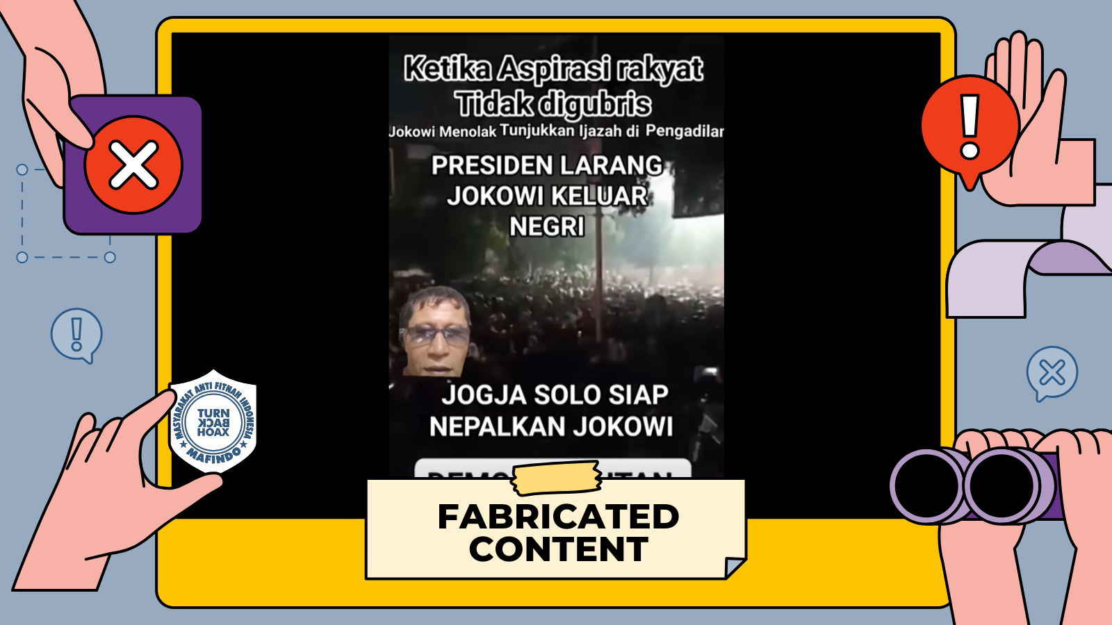 [HOAKS atau FAKTA]: Prabowo Larang Jokowi Bepergian ke Luar Negeri terkait Kasus Ijazah Palsu