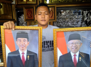 Cerita Pedagang Belum Berani Jualan Foto Jokowi-Ma'ruf Amin