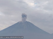Rabu Pagi, Gunung Semeru Erupsi dengan Letusan Setinggi 1,2 Km