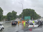 Genangan Air Setinggi 15 Cm, Lalu Lintas dari Bandara Soetta Menuju Jakarta dan Sebaliknya Tersendat Selasa Pagi