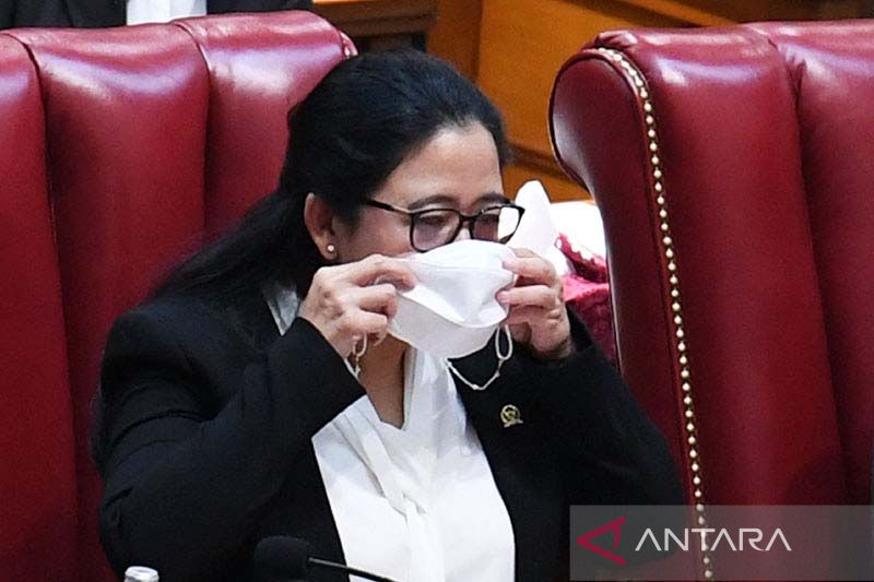 Ketua DPR Puan Maharani. ANTARA FOTO/Puspa Perwitasari/hp/aa.