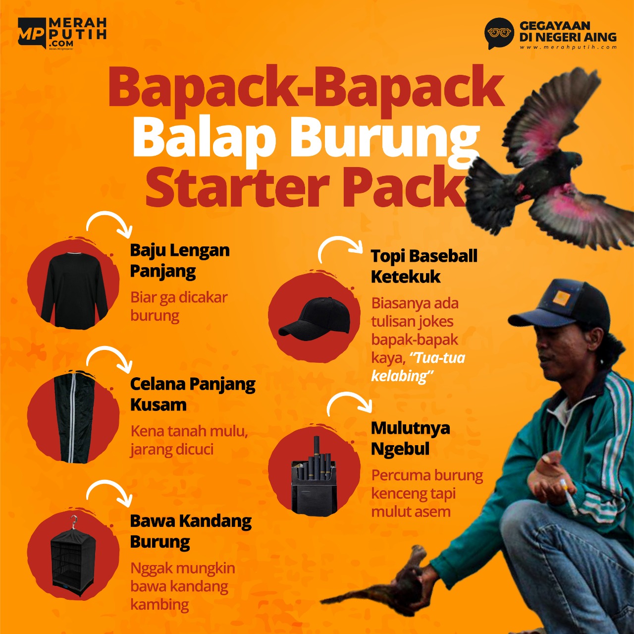 Bapack-Bapack Balap Burung Starter Pack