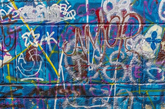 Ilustrasi vandalisme di dinding