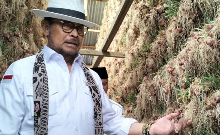 Mentan Kunjungi dan Puji Petani Bawang Solok Sumbar
