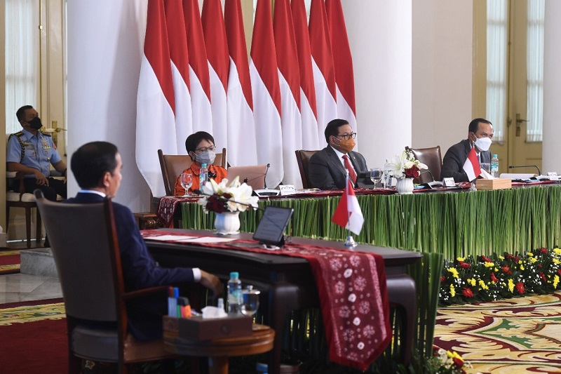 Presiden Jokowi di KTT ASEM. (Foto: Sekretariat Presiden)
