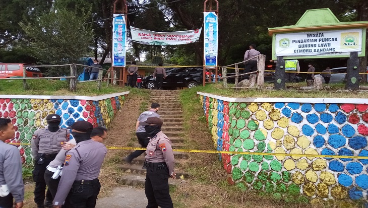 Jalur pendakian Cemoro Kandang, Gunung Lawu, Desa Gondosuli, Kecamatan Tawangmangu, Kabupaten Karanganyar, Jawa Tengah, Minggu (21/6). (MP/Ismail)